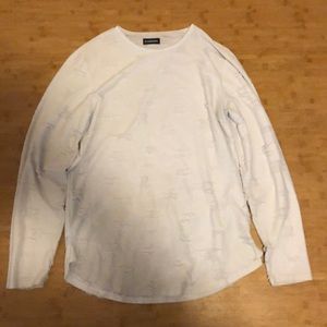 Long sleeve tattered shirt